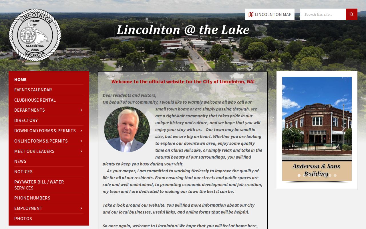Lincolnton warrant search city government page